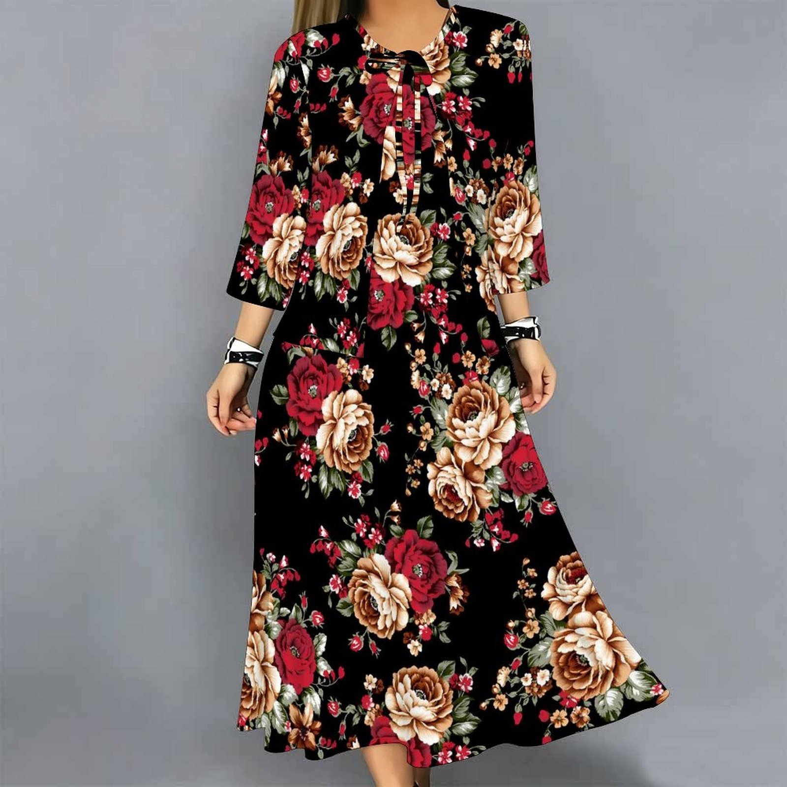 Kadın 2 Parça Elbise Takımı Ba - Midi Skirt Floral incelemesi ve fiyatı