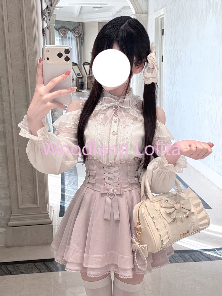 2027 Japon Kawaii Kısa Etek Ta - Blouse Off Shoulder incelemesi ve fiyatı