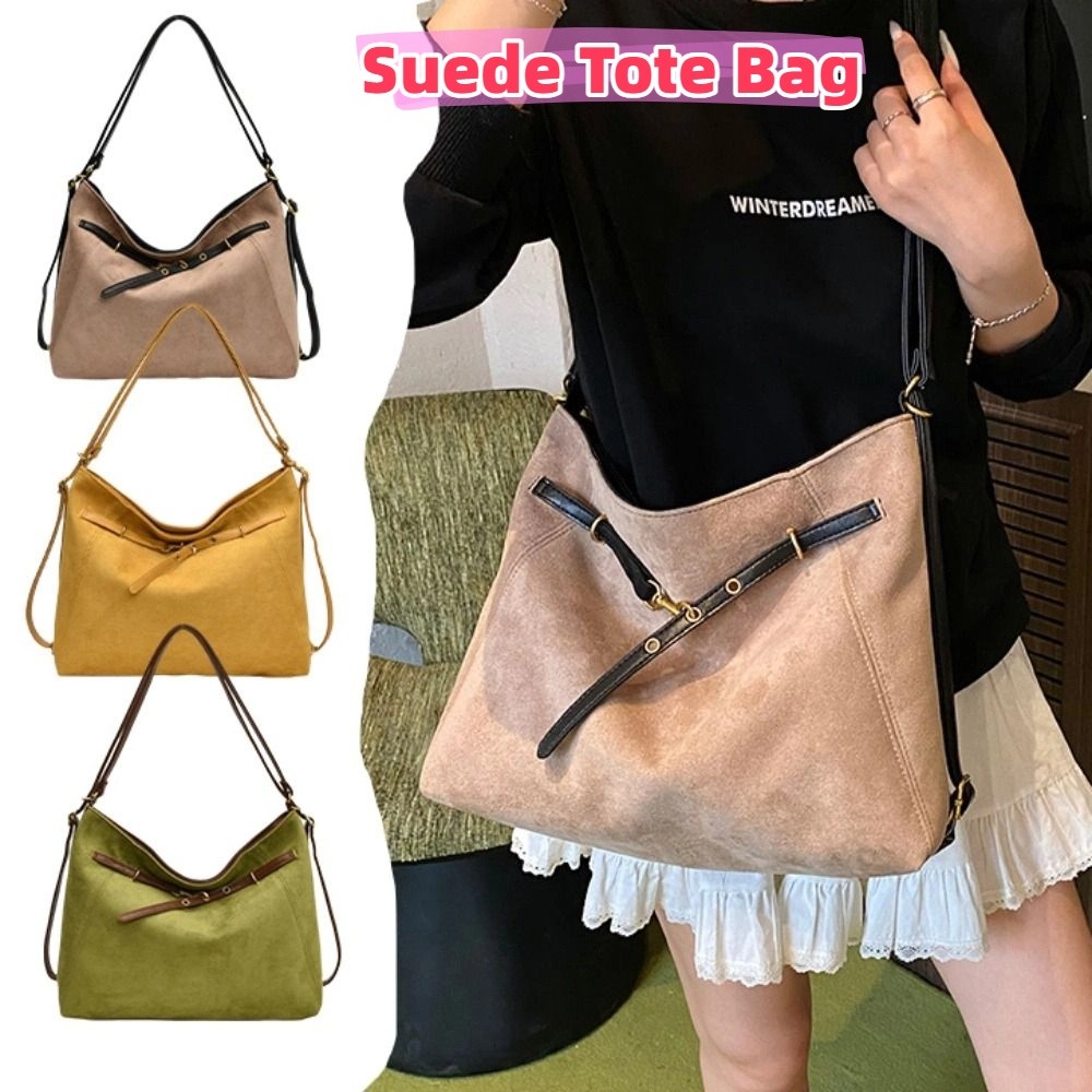 Trendy Büyük Kapasiteli Süet T - Tote Bag Beach incelemesi ve fiyatı