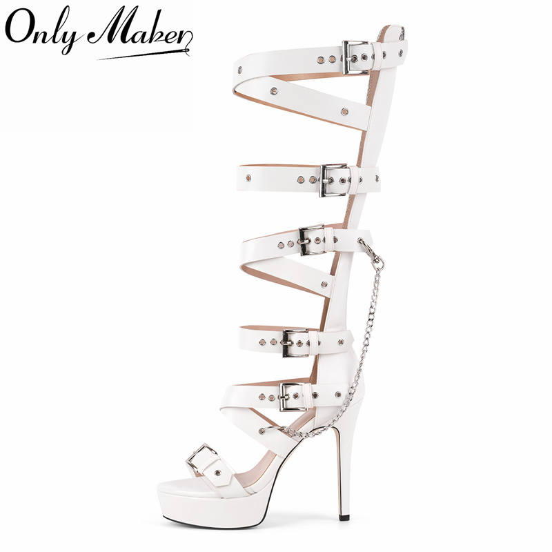 Onlymaker Platform Diz Boyu De - Sandal Strappy Heeled incelemesi ve fiyatı