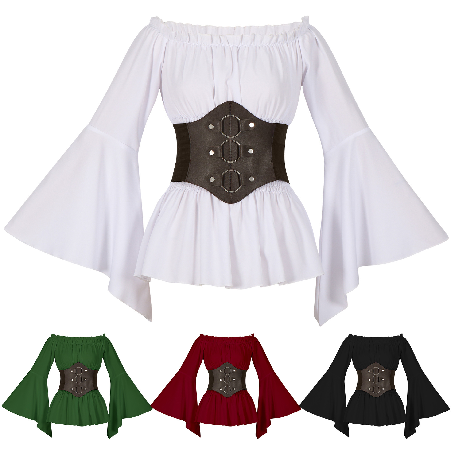 Orta Çağ Viktorya Dönemi Korsa - Blouse Off Shoulder incelemesi ve fiyatı