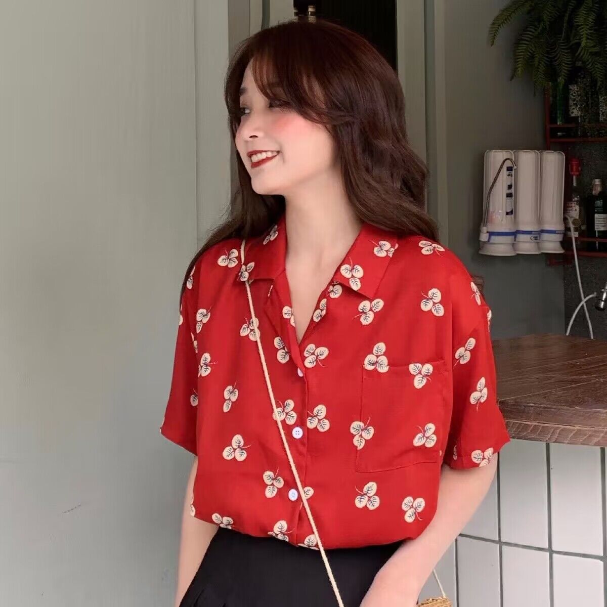 Retro Çiçek Desenli Kısa Kollu - Romper Floral Print incelemesi ve fiyatı