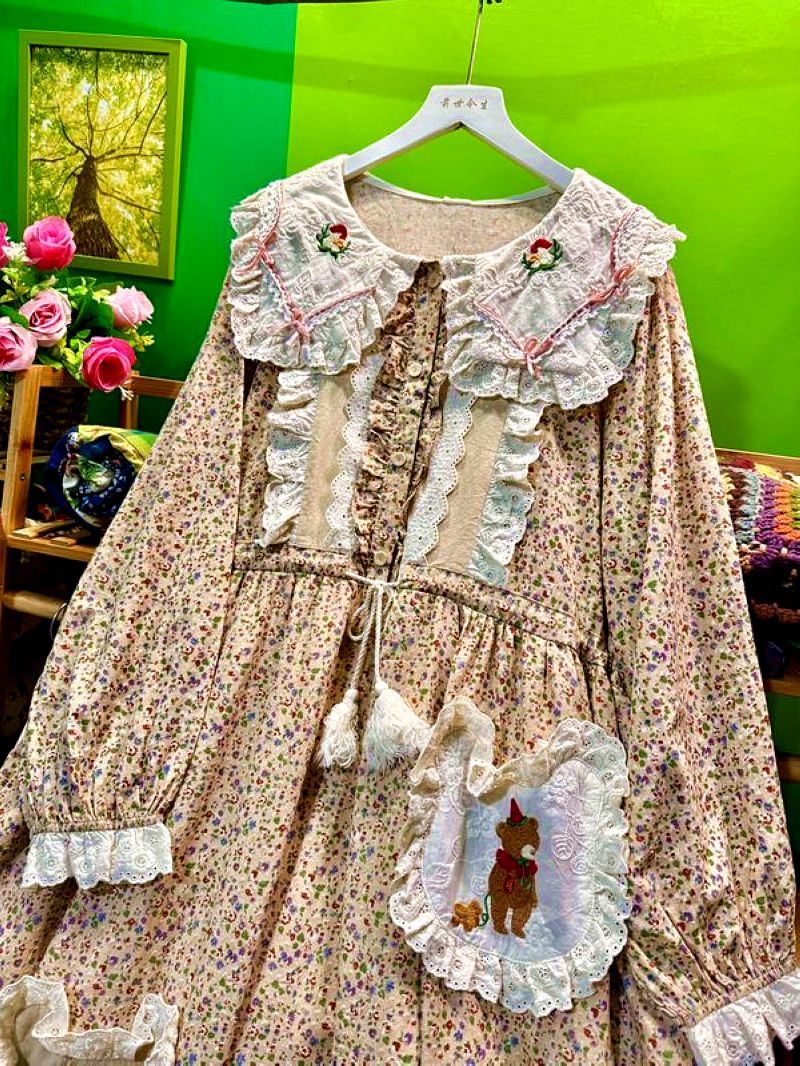 Sonbahar Pamuklu Fırfırlı Dant - Midi Skirt Floral incelemesi ve fiyatı
